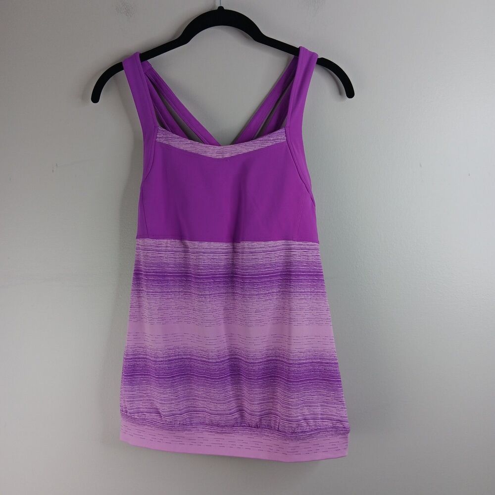 Athleta Tank Women's Stride Crunch and Punch Workout Top Athletic Yoga Small